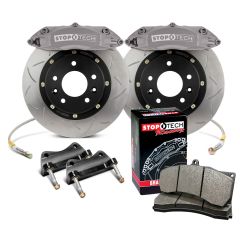 StopTech Competition Race Big Brake Kit - Front - 309x32mm Bi-Slotted - ST-43 Grey Anodized - #87.548.F900.A7