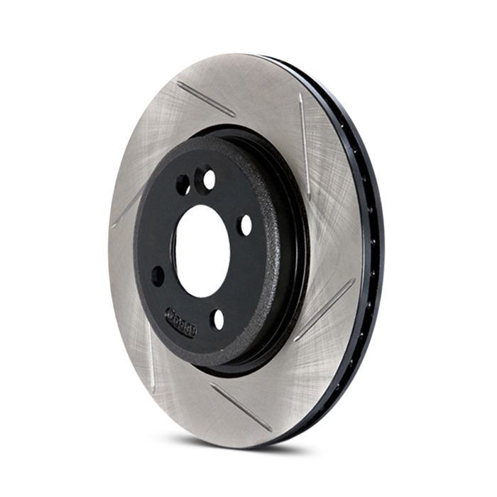 Left StopTech 126.45087SL Sport Slotted Rotor 