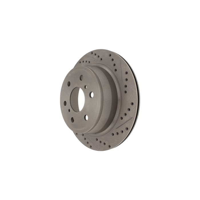 StopTech 227.66065L Select Sport Drilled and Slotted Brake Rotor; Rear Left 
