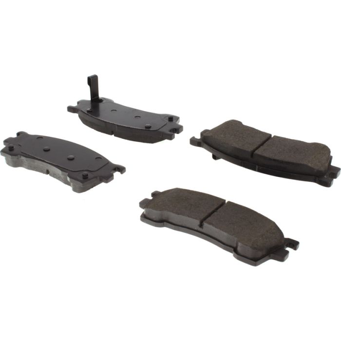 Disc Brake Pad Set-Premium Semi-Met Pads with Shim and Hardware Rear Centric
