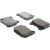 104.09610 - Posi Quiet Semi-Metallic Brake Pads with Hardware