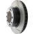 126.37025SL - StopTech Sport Slotted Brake Rotor; Front Left