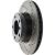 128.34045L - StopTech Sport Cross Drilled Brake Rotor; Front Left