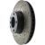 128.34055R - StopTech Sport Cross Drilled Brake Rotor; Front Right