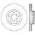 128.34062L - StopTech Sport Cross Drilled Brake Rotor; Front Left