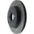 128.46075R - StopTech Sport Cross Drilled Brake Rotor; Rear Right