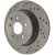 227.42079R - StopTech Select Sport Drilled and Slotted Brake Rotor; Rear Right