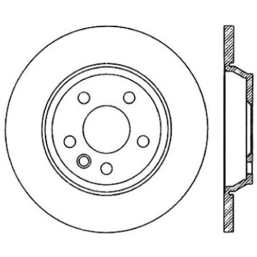 126.33076SR - StopTech Sport Slotted Brake Rotor; Rear Right