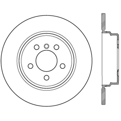 126.35113SR - StopTech Sport Slotted Brake Rotor; Rear Right