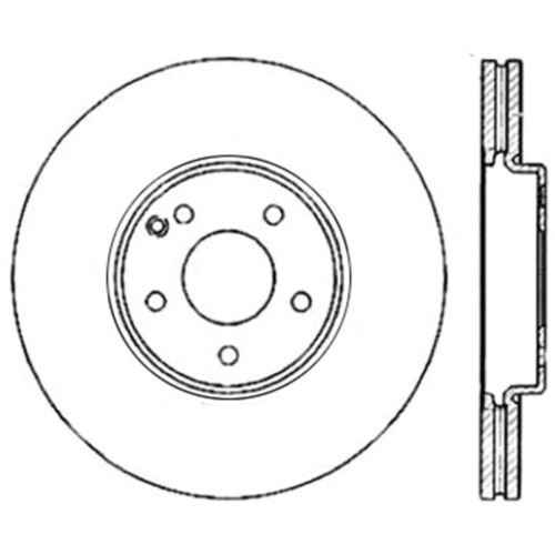 126.35114SL - StopTech Sport Slotted Brake Rotor; Front Left