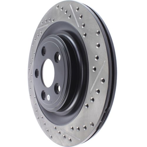Left StopTech 126.20023CSL Cryo Sport Slotted Brake Rotor 