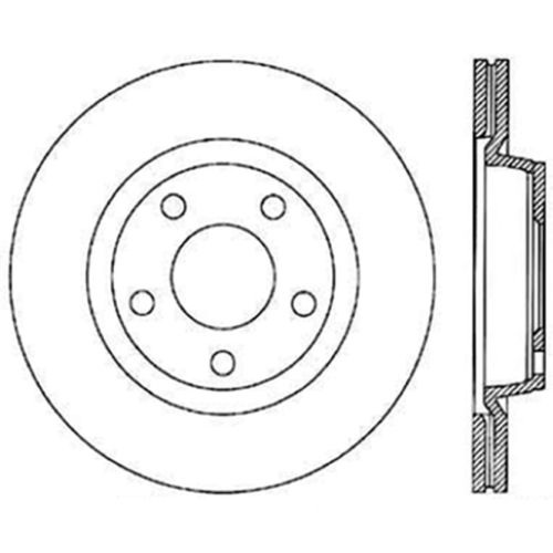 127.33056L - StopTech Sport Drilled & Slotted Brake Rotor; Front and Rear Left