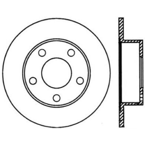 127.33058L - StopTech Sport Drilled & Slotted Brake Rotor; Rear Left