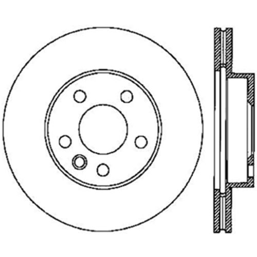 127.33074L - StopTech Sport Drilled & Slotted Brake Rotor; Front Left