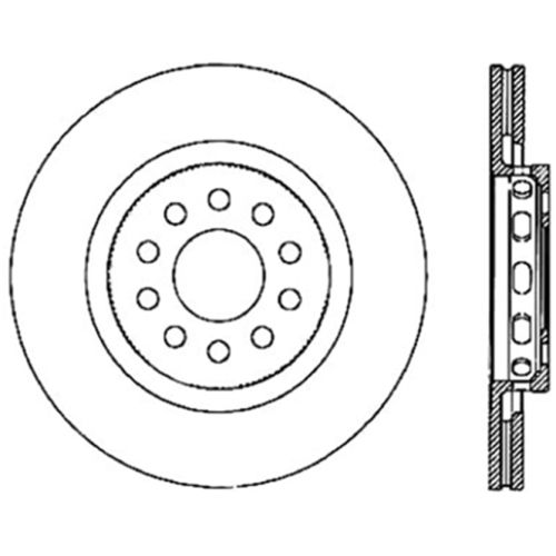 127.33089R - StopTech Sport Drilled & Slotted Brake Rotor; Rear Right