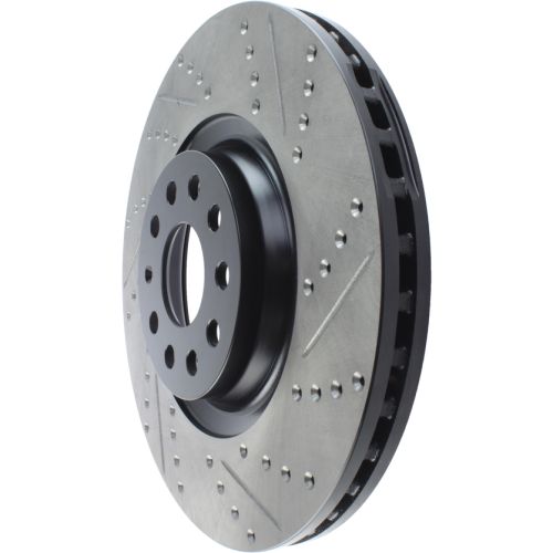127.33144L - StopTech Sport Drilled & Slotted Brake Rotor; Front Left