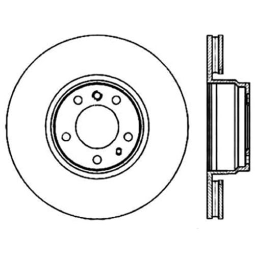 127.34043L - StopTech Sport Drilled & Slotted Brake Rotor; Rear Left