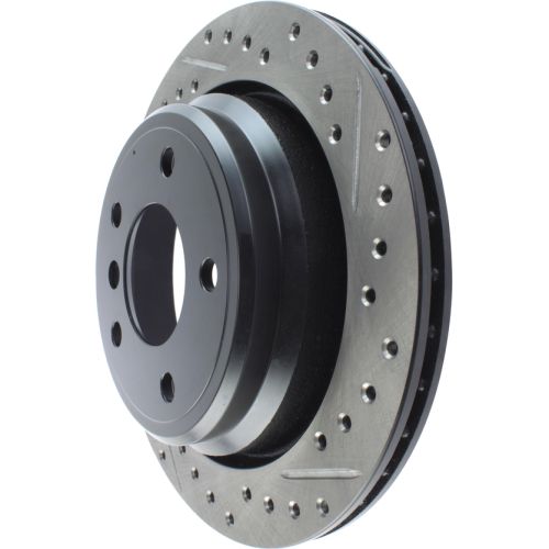 127.34046L - StopTech Sport Drilled & Slotted Brake Rotor; Rear Left