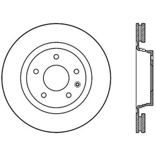 127.34103L - StopTech Sport Drilled & Slotted Brake Rotor; Rear Left