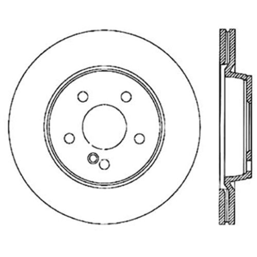 127.35063L - StopTech Sport Drilled & Slotted Brake Rotor; Rear Left