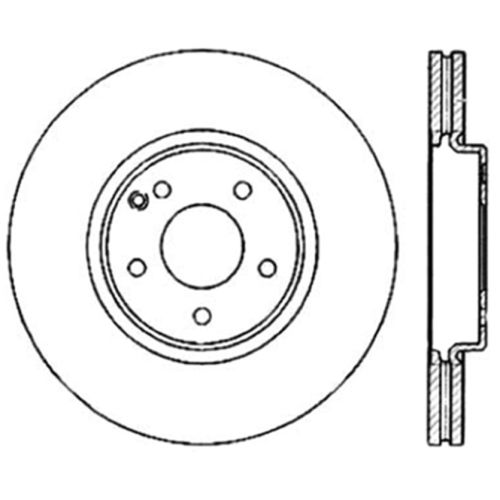 127.35069L - StopTech Sport Drilled & Slotted Brake Rotor; Front Left