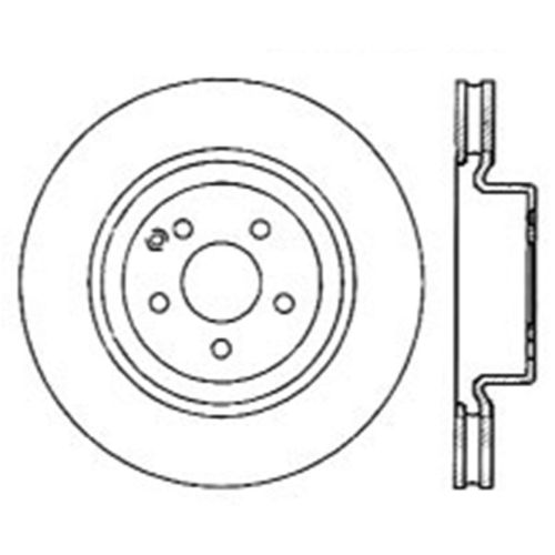 127.35080L - StopTech Sport Drilled & Slotted Brake Rotor; Front Left