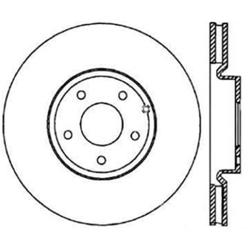 127.42079L - StopTech Sport Drilled & Slotted Brake Rotor; Rear Left