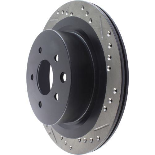 127.42088L - StopTech Sport Drilled & Slotted Brake Rotor; Rear Left
