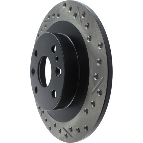 127.45041L - StopTech Sport Drilled & Slotted Brake Rotor; Rear Left