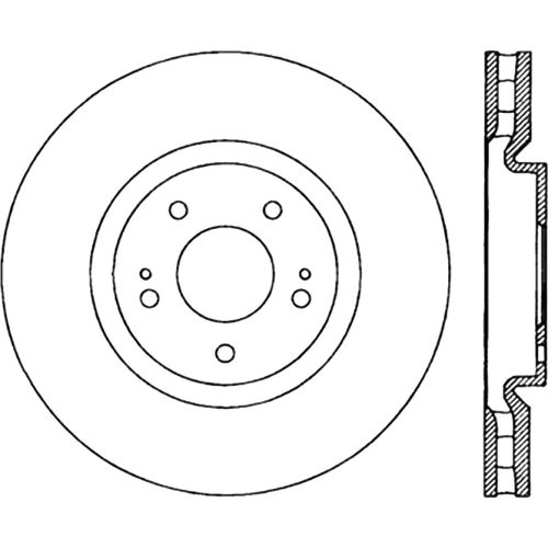 127.46064L - StopTech Sport Drilled & Slotted Brake Rotor; Front Left
