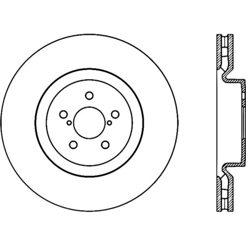 127.47019L - StopTech Sport Drilled & Slotted Brake Rotor; Front Left