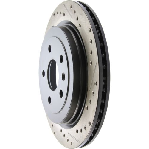 127.62105L - StopTech Sport Drilled & Slotted Brake Rotor; Rear Left