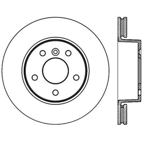 128.22003L - StopTech Sport Cross Drilled Brake Rotor; Front Left