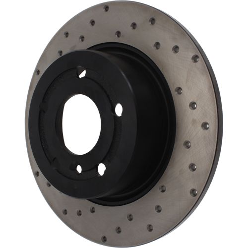 128.22004R - StopTech Sport Cross Drilled Brake Rotor; Rear Right