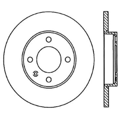 128.33003L - StopTech Sport Cross Drilled Brake Rotor; Front Left