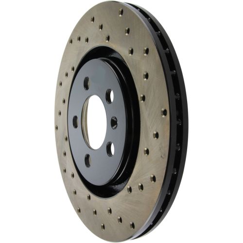 128.33034L - StopTech Sport Cross Drilled Brake Rotor; Front Left