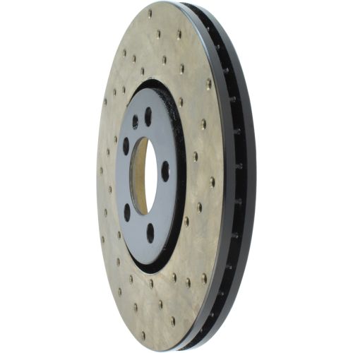 128.33049L - StopTech Sport Cross Drilled Brake Rotor; Front Left