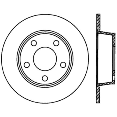 128.33063R - StopTech Sport Cross Drilled Brake Rotor; Rear Right