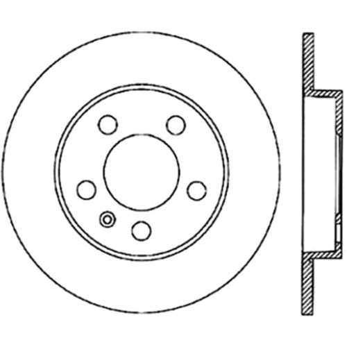 128.33068R - StopTech Sport Cross Drilled Brake Rotor; Rear Right