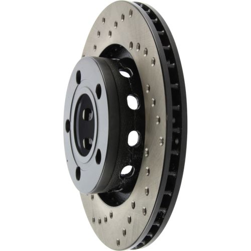 128.33072R - StopTech Sport Cross Drilled Brake Rotor; Rear Right