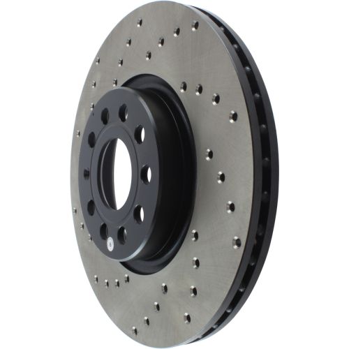 128.33098R - StopTech Sport Cross Drilled Brake Rotor; Front Right