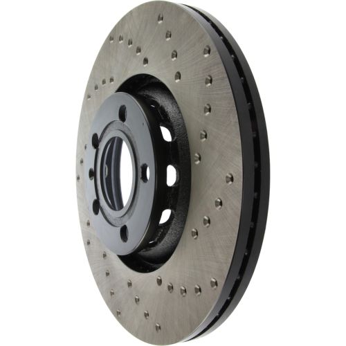 128.33107L - StopTech Sport Cross Drilled Brake Rotor; Front Left