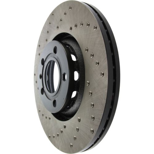 128.33107R - StopTech Sport Cross Drilled Brake Rotor; Front Right