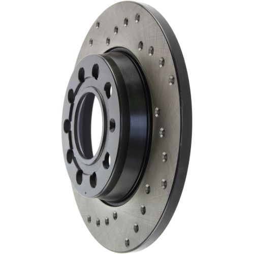 128.33108R - StopTech Sport Cross Drilled Brake Rotor; Rear Right