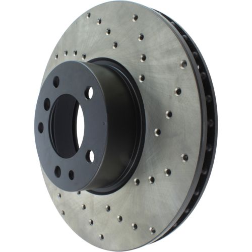 128.34031L - StopTech Sport Cross Drilled Brake Rotor; Front Left