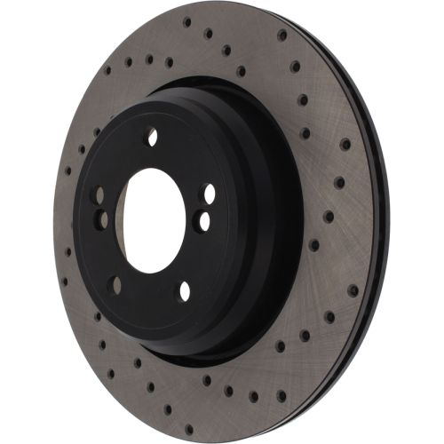 128.34054R - StopTech Sport Cross Drilled Brake Rotor; Rear Right