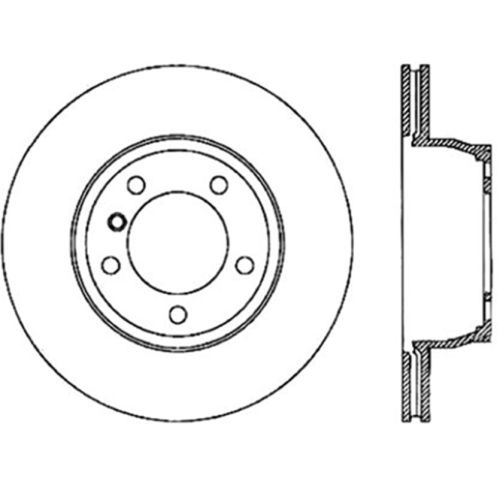 128.34064L - StopTech Sport Cross Drilled Brake Rotor; Front Left