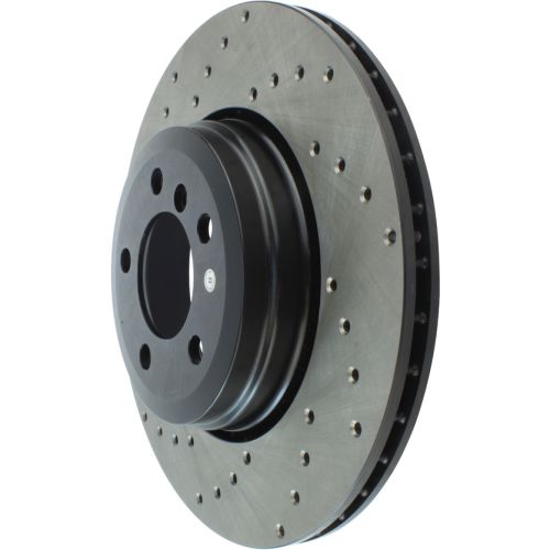 128.34065R - StopTech Sport Cross Drilled Brake Rotor; Rear Right