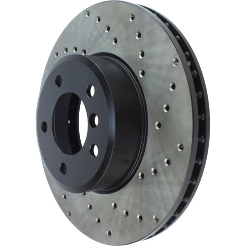 128.34070L - StopTech Sport Cross Drilled Brake Rotor; Front Left