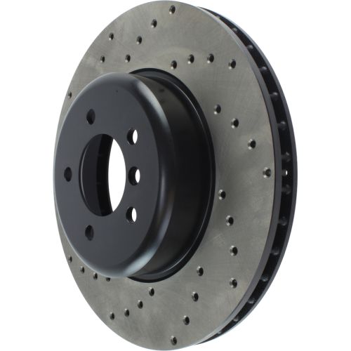128.34071R - StopTech Sport Cross Drilled Brake Rotor; Front Right